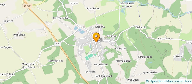 localisation de l'entreprise CENTRE COMMUNAL D'ACTION SOCIALE à PRIZIAC