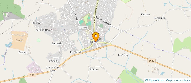 localisation de l'entreprise CENTRE COMMUNAL D ACTION SOCIALE  SURZUR