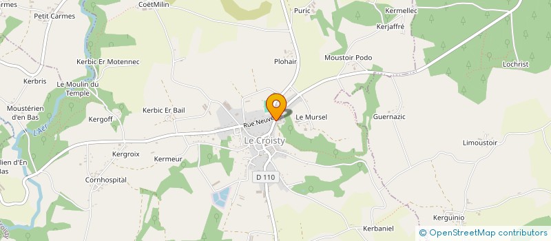 localisation de l'entreprise CENTRE COMMUNAL D ACTION SOCIALE  LE CROISTY