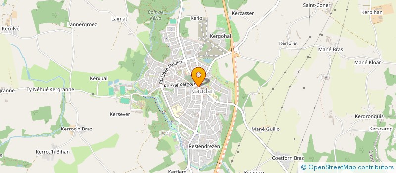 localisation de l'entreprise CENTRE COMMUNAL D ACTION SOCIALE  CAUDAN