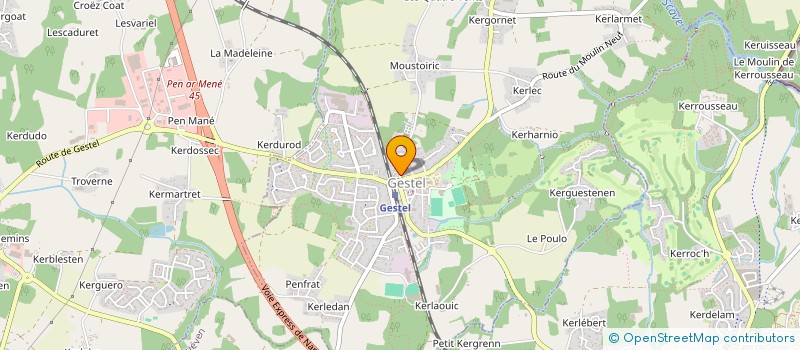 localisation de l'entreprise CENTRE COMMUNAL D ACTION SOCIALE  GESTEL