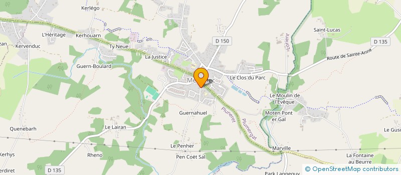 localisation de l'entreprise CENTRE COMMUNAL D ACTION SOCIALE  PLOUGOUMELEN