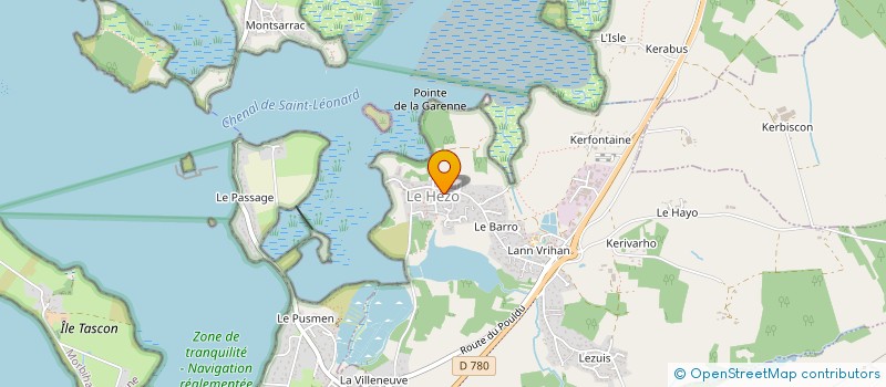 localisation de l'entreprise CENTRE COMMUNAL D ACTION SOCIALE  LE HEZO