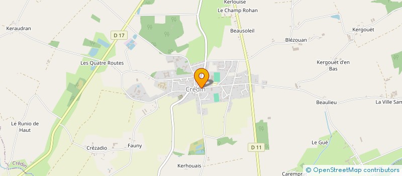 localisation de l'entreprise CENTRE COMMUNAL D'ACTION SOCIALE  CREDIN