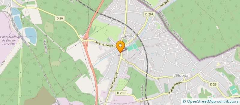 localisation de l'entreprise CENTRE COMMUNAL D'ACTION SOCIALE  CARLING