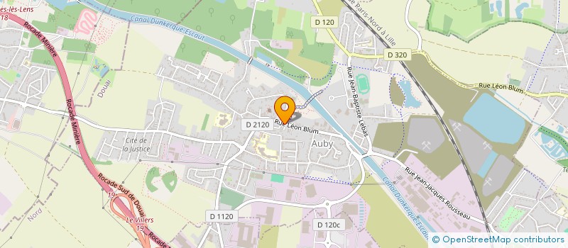 localisation de l'entreprise CENTRE COMMUNAL D'ACTION SOCIALE à AUBY
