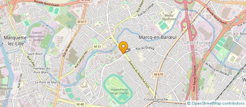 localisation de l'entreprise CENTRE COMMUNAL D'ACTION SOCIALE à MARCQ-EN-BARŒUL