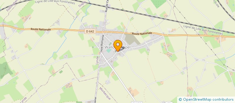 localisation de l'entreprise CENTRE COMMUNAL D'ACTION SOCIALE  WALLON-CAPPEL