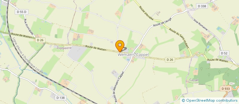 localisation de l'entreprise CENTRE COMMUNAL D ACTION SOCIALE à WEMAERS-CAPPEL