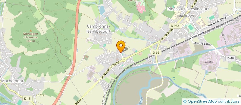 localisation de l'entreprise CENTRE COMMUNAL D'ACTION SOCIALE à CAMBRONNE-LES-RIBECOURT