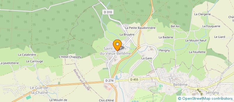 localisation de l'entreprise CENTRE COMMUNAL D'ACTION SOCIALE à SAINT-MARTIN-DU-VIEUX-BELLEME