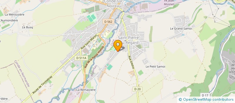 localisation de l'entreprise CENTRE COMMUNAL D'ACTION SOCIALE à SAINT-PIERRE-DU-REGARD