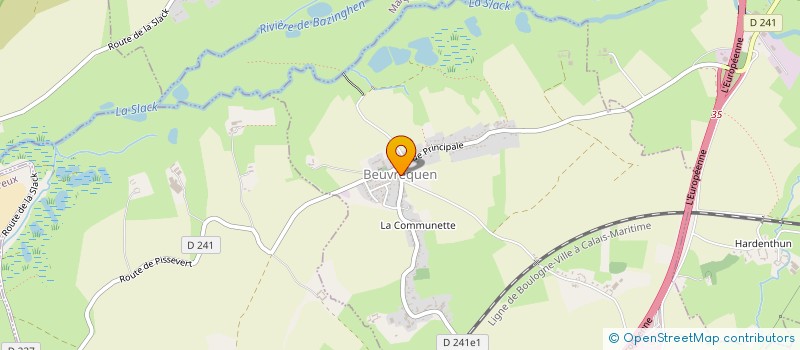 localisation de l'entreprise CENTRE COMMUNAL D'ACTION SOCIALE  BEUVREQUEN