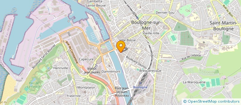 localisation de l'entreprise CENTRE COMMUNAL D ACTION SOCIALE à BOULOGNE-SUR-MER