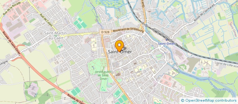 localisation de l'entreprise CENTRE COMMUNAL D'ACTION SOCIALE  SAINT-OMER