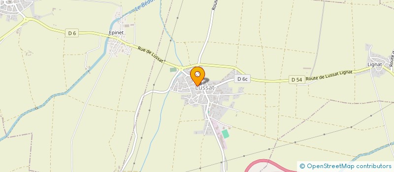 localisation de l'entreprise CENTRE COMMUNAL D'ACTION SOCIALE  LUSSAT