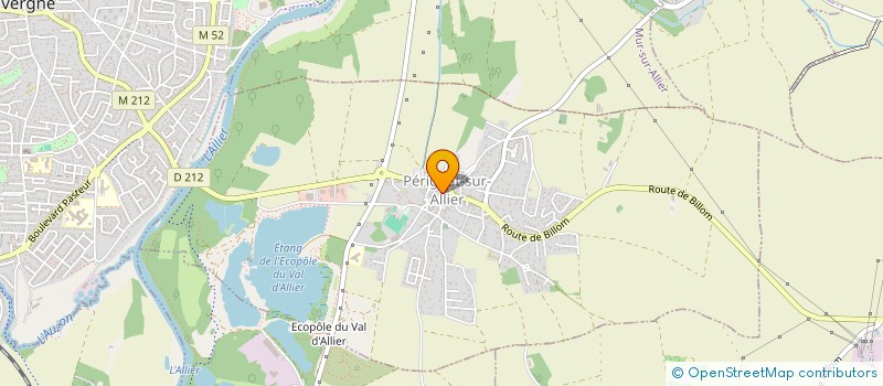 localisation de l'entreprise CENTRE COMMUNAL D'ACTION SOCIALE à PERIGNAT-SUR-ALLIER