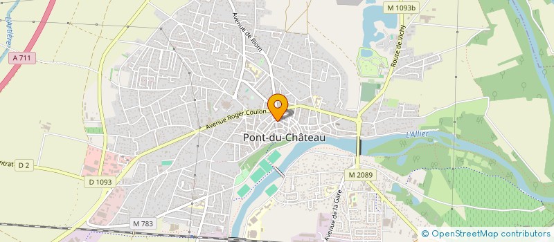 localisation de l'entreprise CENTRE COMMUNAL D'ACTION SOCIALE  PONT-DU-CHATEAU