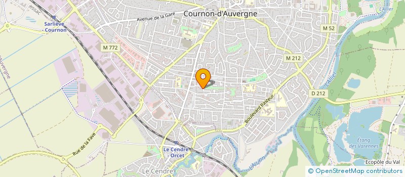 localisation de l'entreprise CENTRE COMMUNAL D ACTION SOCIALE à COURNON-D'AUVERGNE