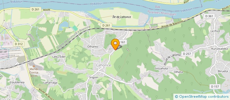 localisation de l'entreprise CENTRE COMMUNAL D'ACTION SOCIALE  LAHONCE