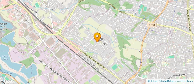 localisation de l'entreprise CENTRE COMMUNAL D'ACTION SOCIALE à LONS