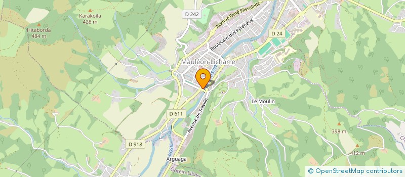 localisation de l'entreprise CENTRE COMMUNAL D'ACTION SOCIALE  MAULEON-LICHARRE