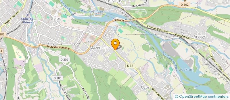 localisation de l'entreprise CENTRE COMMUNAL D'ACTION SOCIALE à MAZERES-LEZONS
