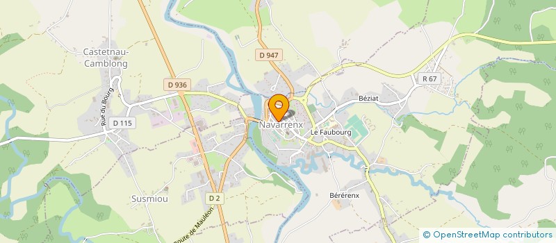 localisation de l'entreprise CENTRE COMMUNAL D ACTION SOCIALE à NAVARRENX