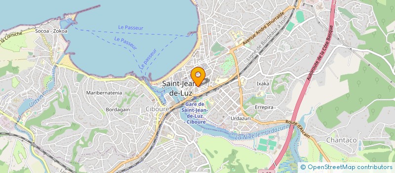 localisation de l'entreprise CENTRE COMMUNAL D'ACTION SOCIALE à SAINT-JEAN-DE-LUZ