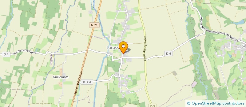 localisation de l'entreprise CENTRE COMMUNAL D'ACTION SOCIALE  LACASSAGNE