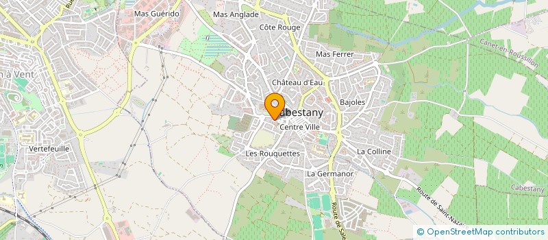 localisation de l'entreprise CENTRE COMMUNAL D'ACTION SOCIALE à CABESTANY