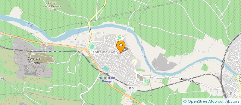 localisation de l'entreprise CENTRE COMMUNAL D'ACTION SOCIALE  ESPIRA-DE-L'AGLY