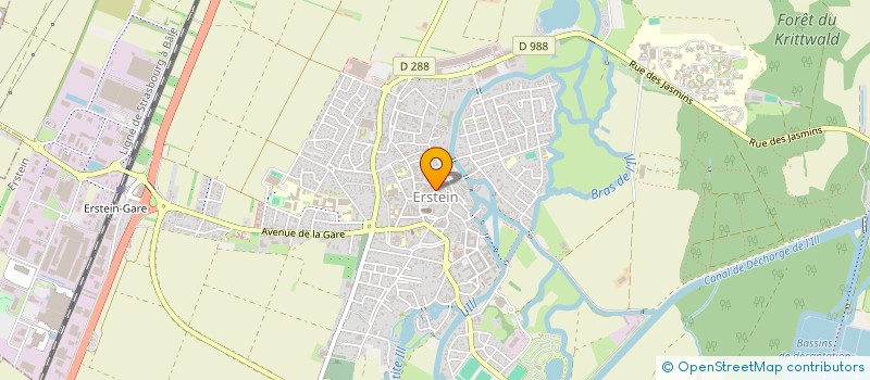 localisation de l'entreprise CENTRE COMMUNAL D'ACTION SOCIALE  ERSTEIN