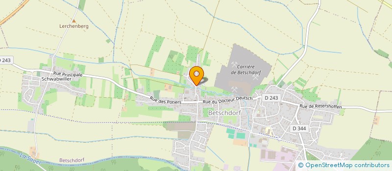 localisation de l'entreprise CENTRE COMMUNAL D'ACTION SOCIALE  BETSCHDORF