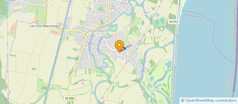 localisation de l'entreprise CENTRE COMMUNAL D'ACTION SOCIALE  PLOBSHEIM