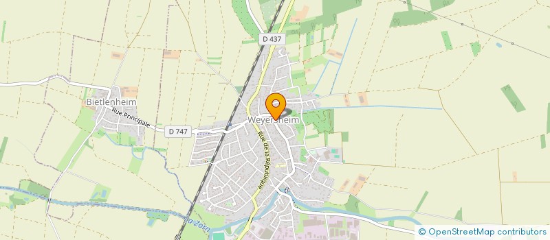 localisation de l'entreprise CENTRE COMMUNAL D'ACTION SOCIALE  WEYERSHEIM