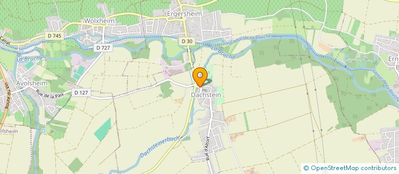 localisation de l'entreprise CENTRE COMMUNAL D'ACTION SOCIALE  ERNOLSHEIM-BRUCHE