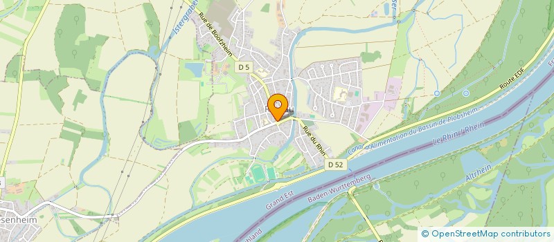 localisation de l'entreprise CENTRE COMMUNAL D ACTION SOCIALE  RHINAU