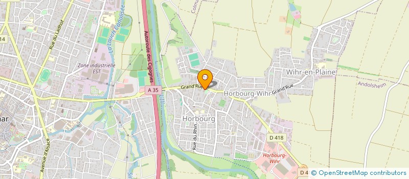 localisation de l'entreprise CENTRE COMMUNAL D'ACTION SOCIALE  HORBOURG-WIHR