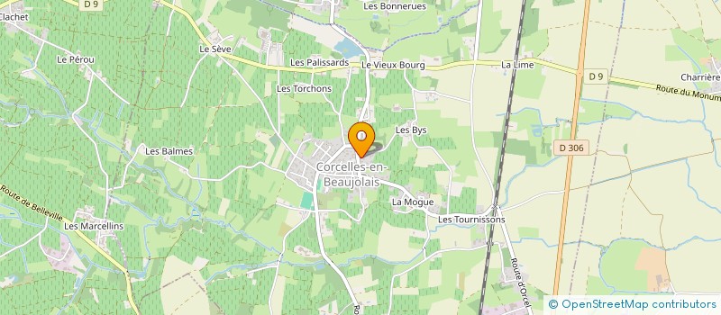 localisation de l'entreprise CENTRE COMMUNAL D ACTION SOCIALE  CORCELLES-EN-BEAUJOLAIS