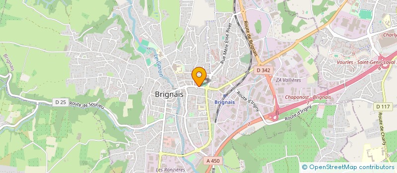 localisation de l'entreprise CENTRE COMMUNAL D'ACTION SOCIALE à BRIGNAIS