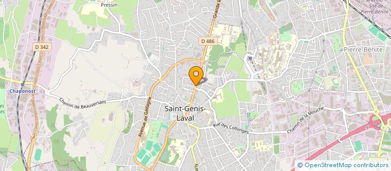 localisation de l'entreprise CENTRE COMMUNAL D'ACTION SOCIALE à SAINT-GENIS-LAVAL