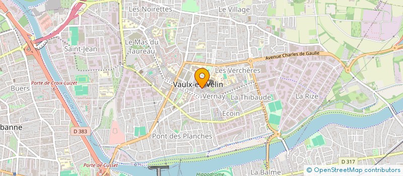 localisation de l'entreprise CENTRE COMMUNAL D'ACTION SOCIALE à VAULX EN VELIN