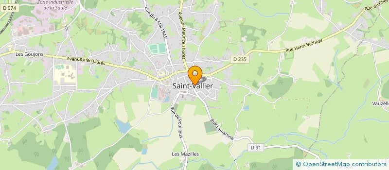 localisation de l'entreprise CENTRE COMMUNAL D'ACTION SOCIALE à SAINT-VALLIER