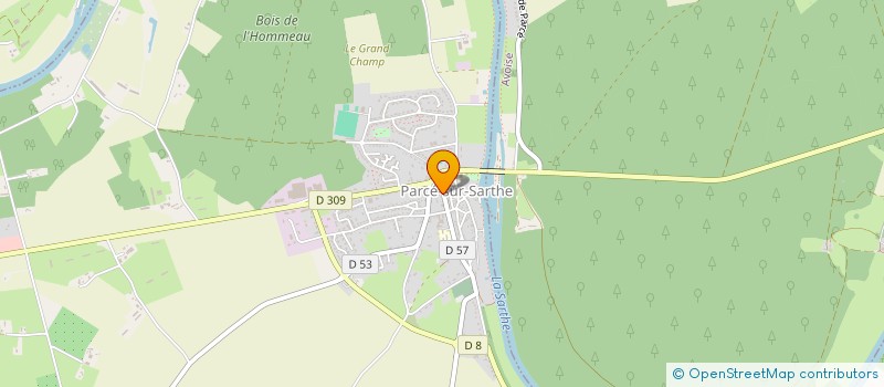 localisation de l'entreprise CENTRE COMMUNAL D ACTION SOCIALE à PARCE-SUR-SARTHE