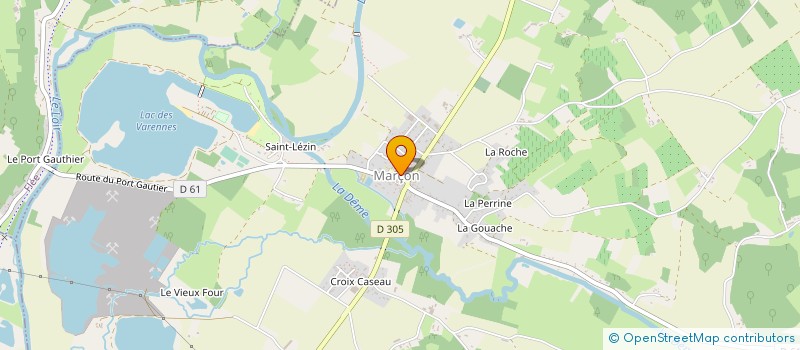 localisation de l'entreprise CENTRE COMMUNAL D ACTION SOCIALE à CHAHAIGNES