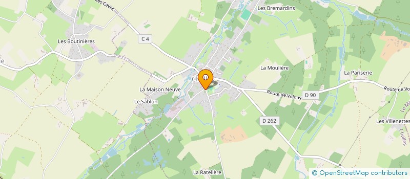 localisation de l'entreprise CENTRE COMMUNAL D'ACTION SOCIALE  CHALLES