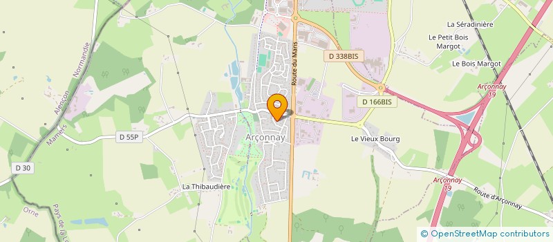 localisation de l'entreprise CENTRE COMMUNAL D'ACTION SOCIALE  ARCONNAY