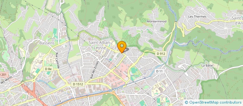 localisation de l'entreprise CENTRE COMMUNAL D'ACTION SOCIALE  SAINT JEAN D'ARVEY