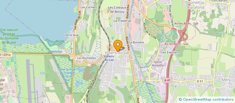 localisation de l'entreprise CENTRE COMMUNAL D'ACTION SOCIALE  VIVIERS-DU-LAC